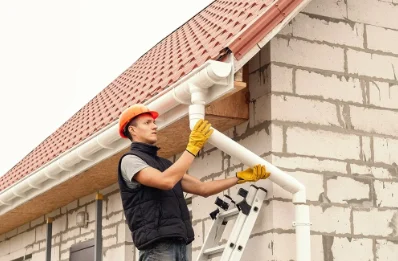 Pose et remplacement de gouttières à Esches